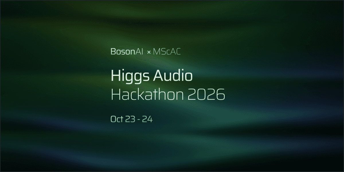 Higgs Audio Hackathon returns to Toronto with MScAC