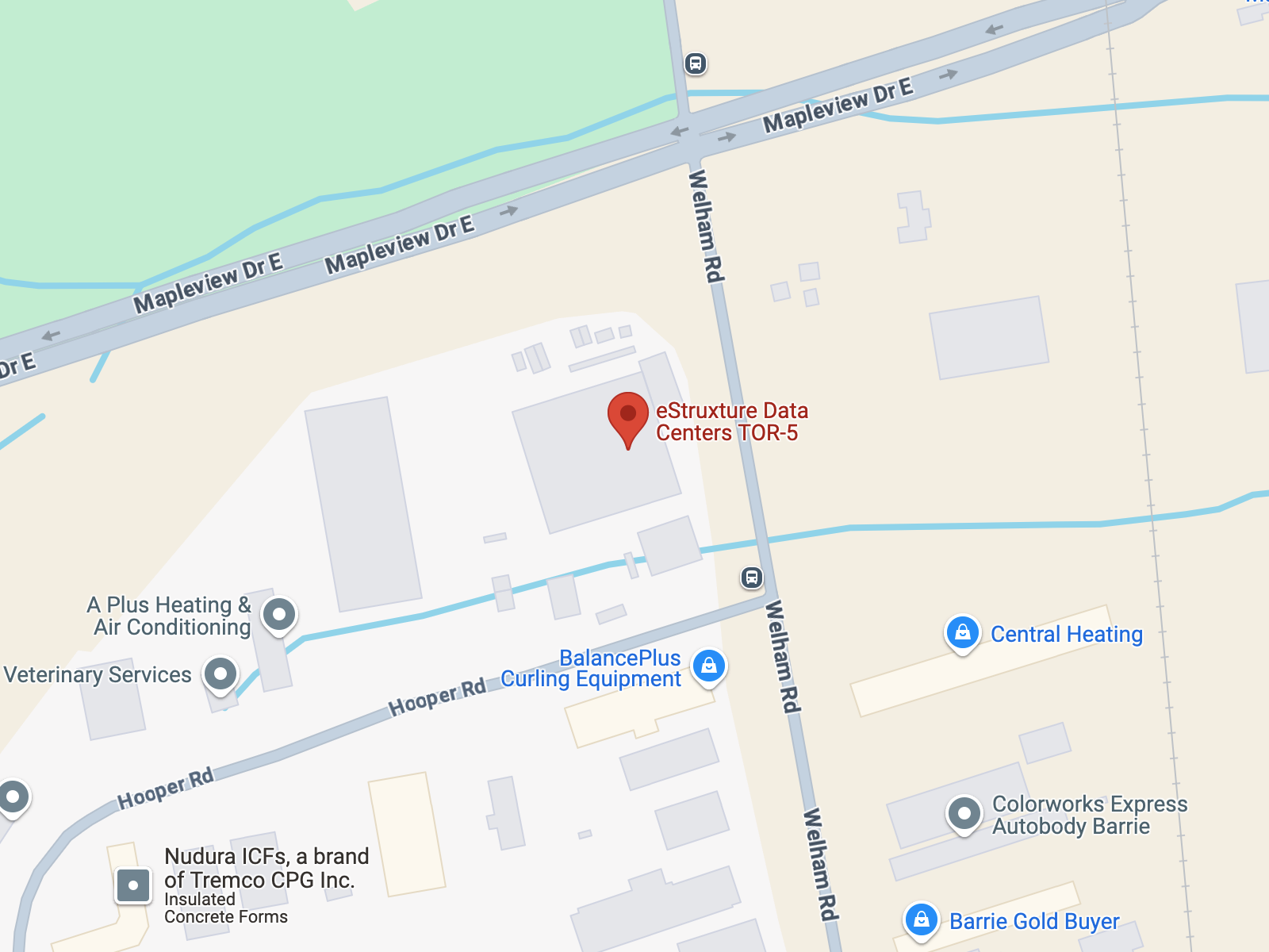 Map of Barrie